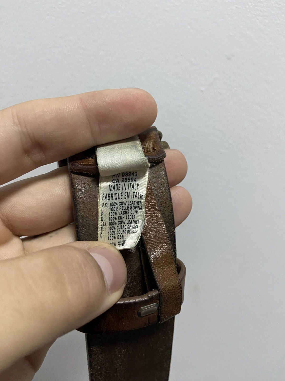 Diesel × Vintage Diesel belt leather vintage made in Italy avant Garde Size ONE SIZE - 8 Thumbnail