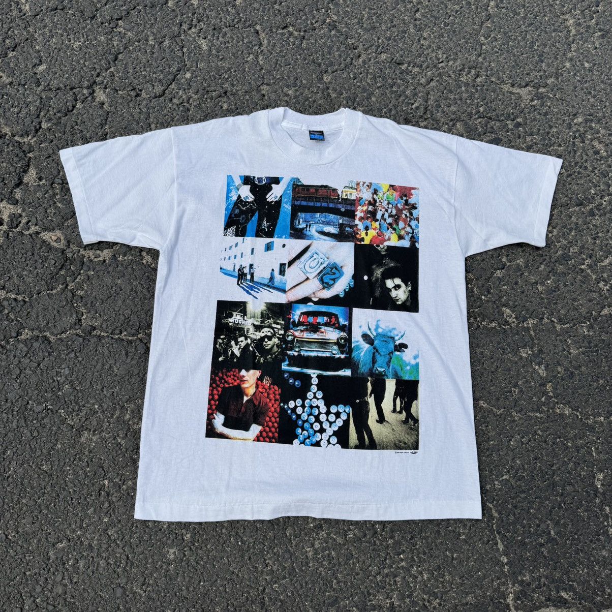 Band Tees 1991 U2 Vintage Band Tee Single Stitch 90s Rock Tour Irish Size US XL / EU 56 / 4 - 14 Thumbnail