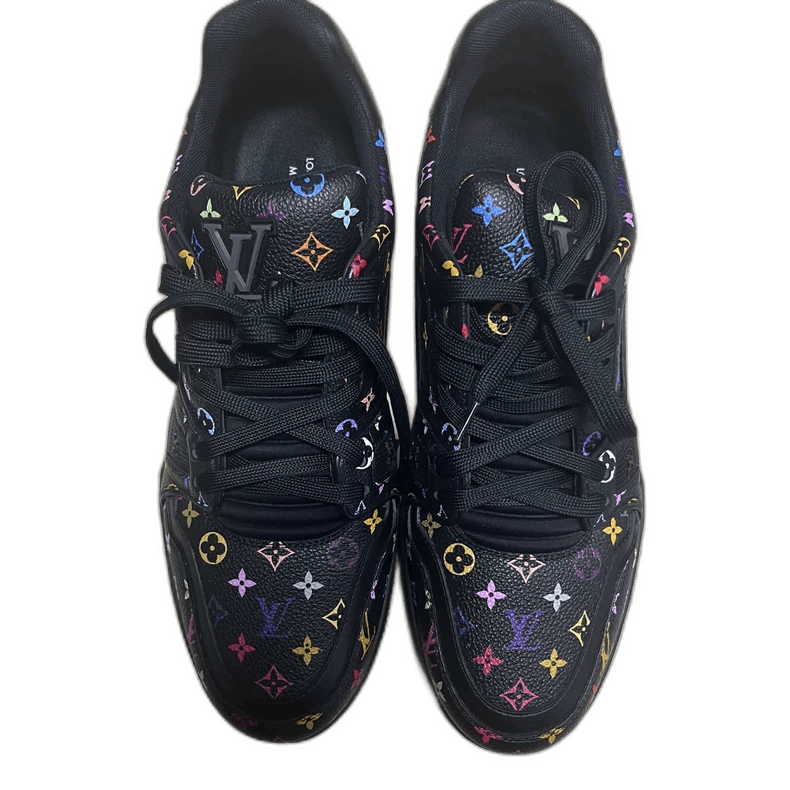 Louis Vuitton Louis Vuitton Black Low Top Sneakers Size US 8 / EU 41 - 1 Thumbnail
