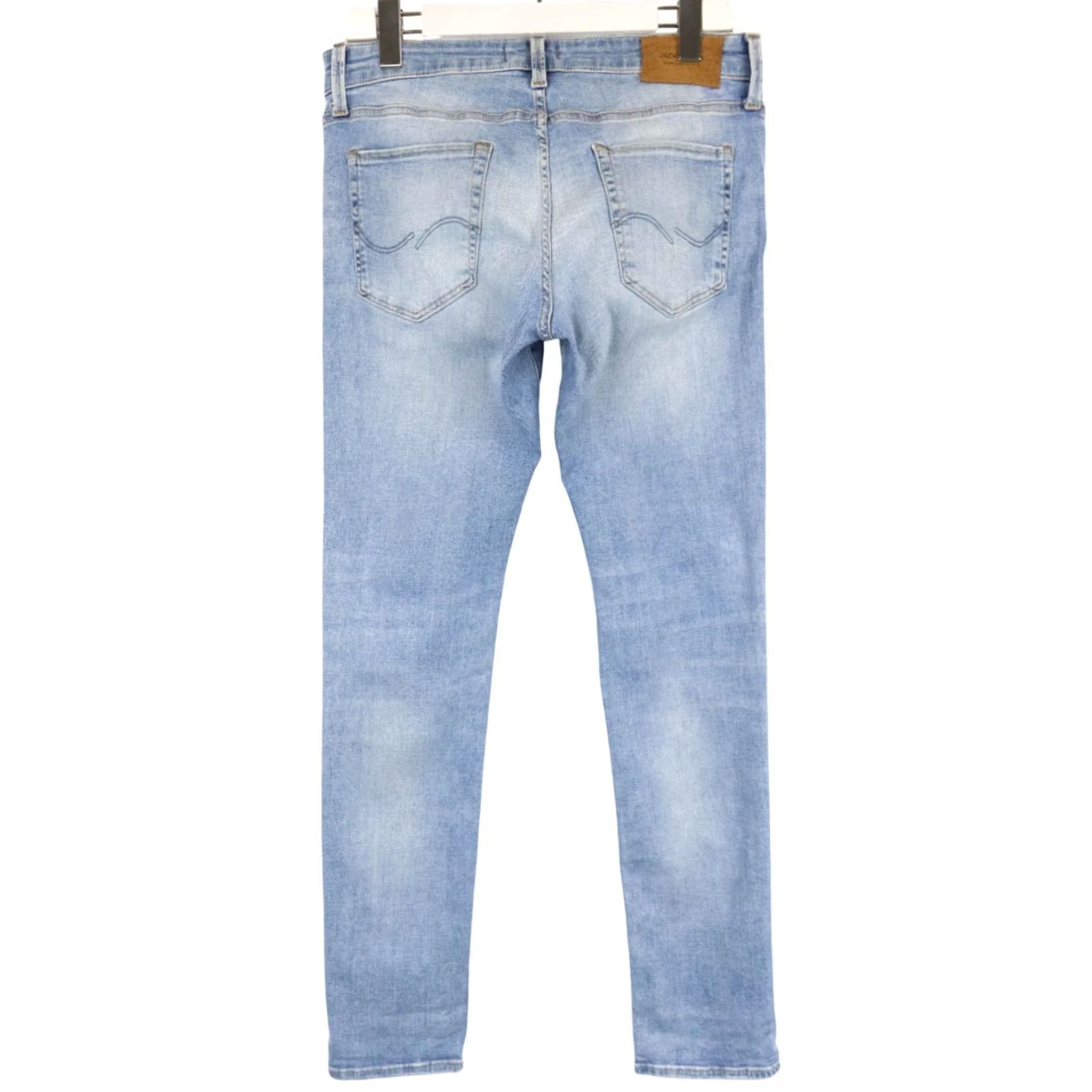 Jack & Jones JACK & JONES Jeans Men's W30/L32 Blue Faded Whiskers Button Stretch Slim/Glenn Size US 30 / EU 46 - 2 Thumbnail