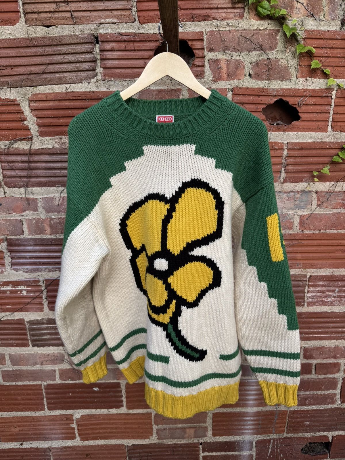 Kenzo Kenzo poppy flower knitwear Size US L / EU 52-54 / 3 - 3 Thumbnail