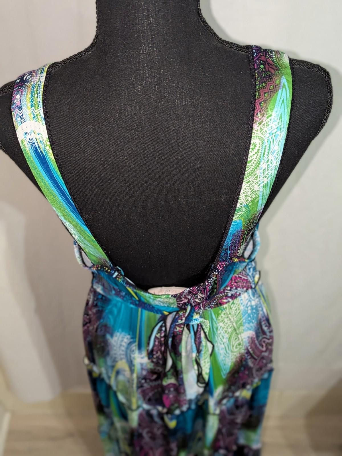 Designer Roz & Ali Paisley Fairycore Festival Maxi Dress Sz Petite 14 Size XL / US 12-14 / IT 48-50 - 7 Thumbnail
