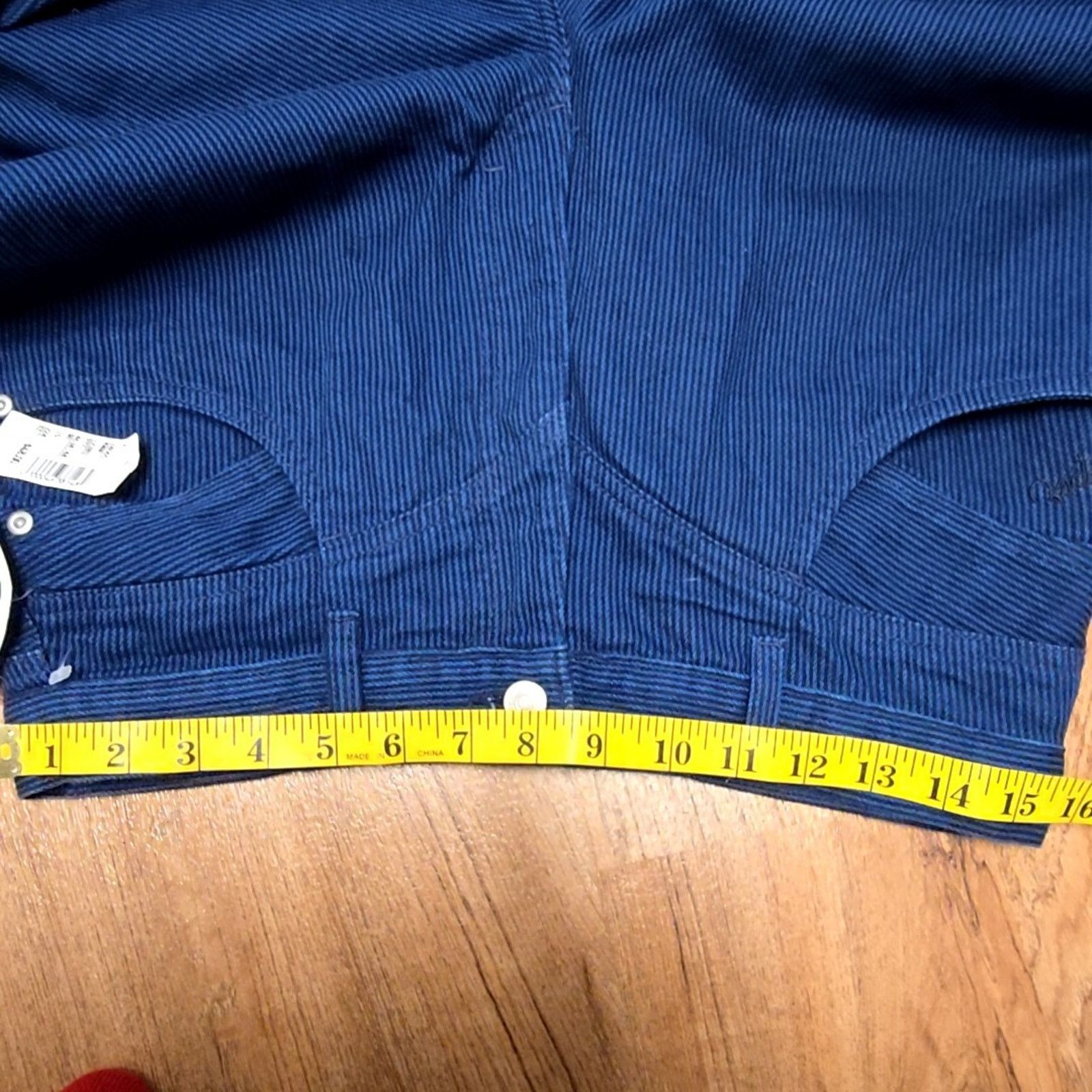 Roper Vintage Pinstriped Jeans Blue High Waist 80s Womens 15 Size 36" / US 14 / IT 50 - 12 Thumbnail