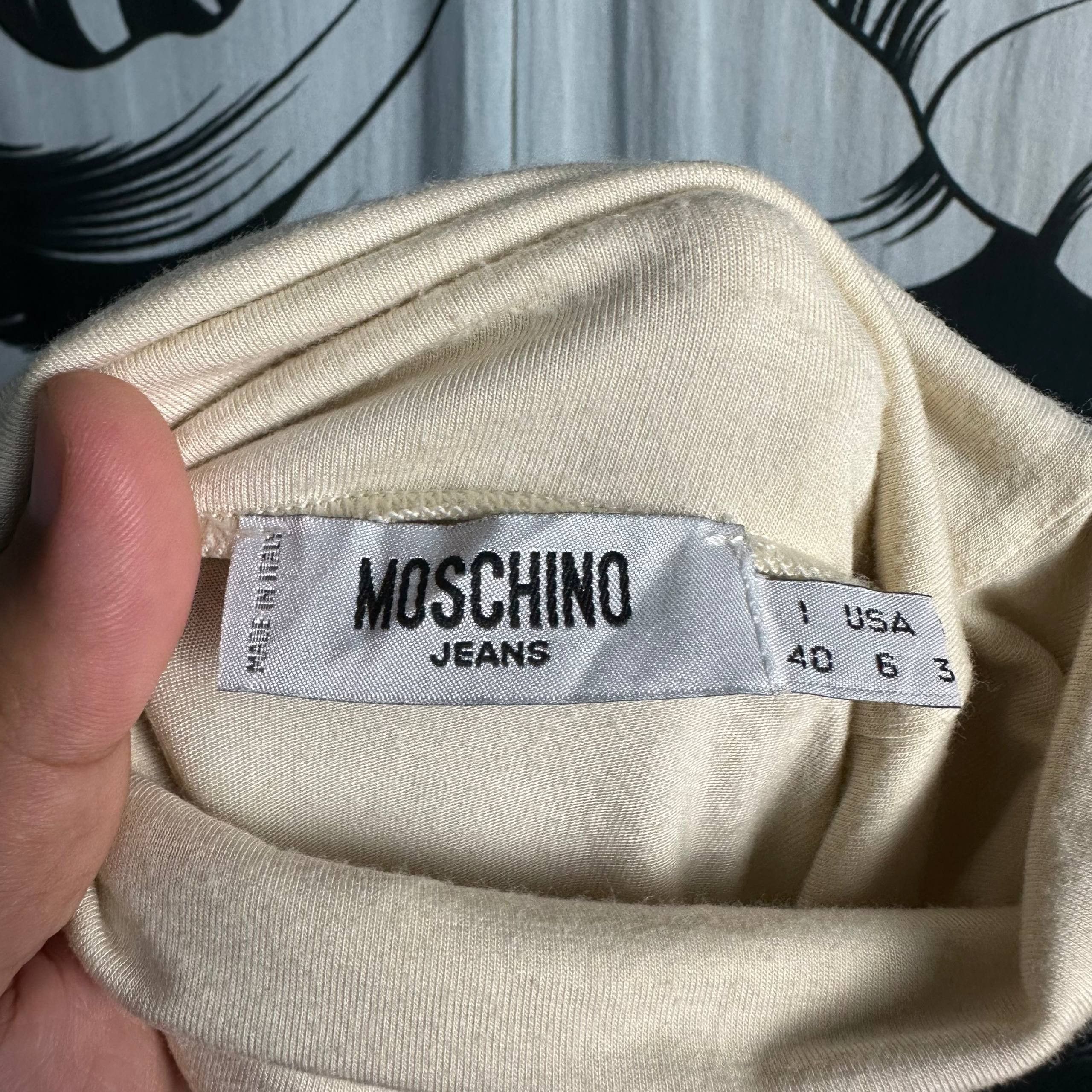 Moschino Moschino Jeans Iconic Heart Swirls Top Size S / US 4 / IT 40 - 3 Thumbnail