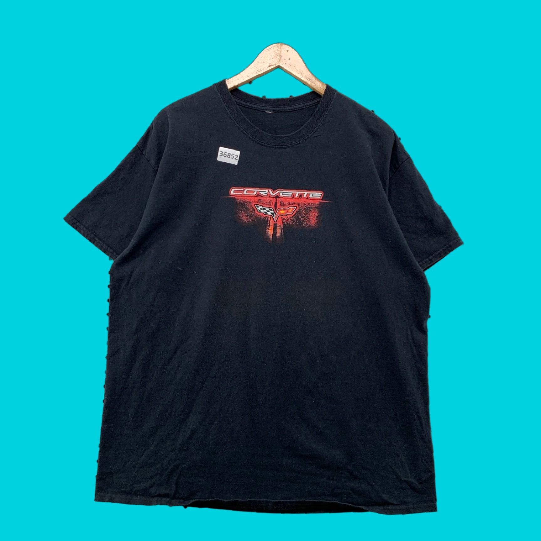 Vintage VINTAGE Chevy Corvette Street Fighter Shirt Mens XL Black Sports Car Graphic 23x29 Size US XL / EU 56 / 4 - 1 Thumbnail
