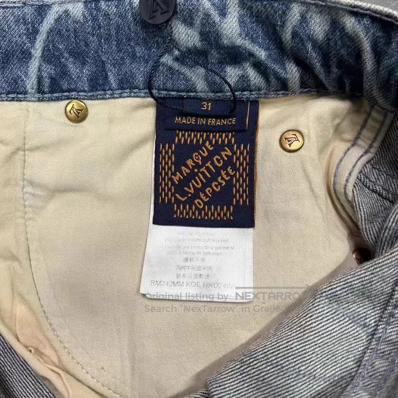 Louis Vuitton Louis Vuitton Denim Fishnet Zip Shorts. Size US 31 - 7 Thumbnail