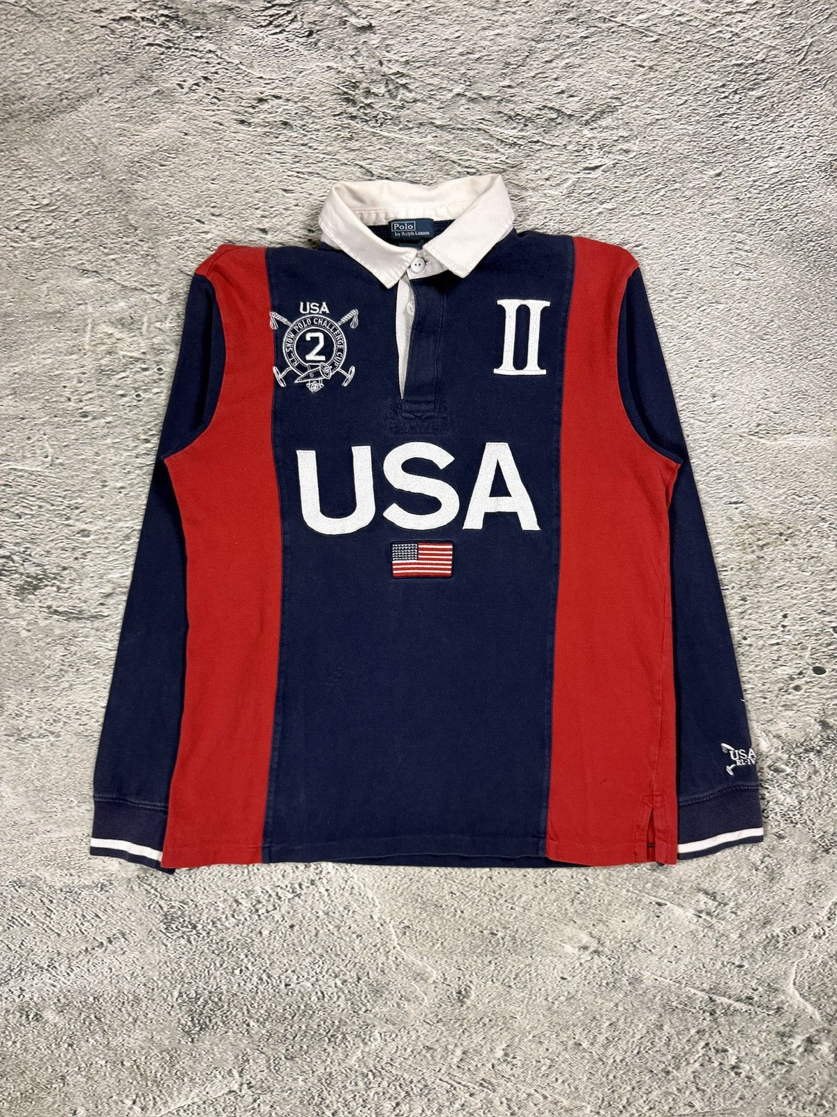 Ralph Lauren Chief Keef Polo Ralph Lauren USA longsleeve navy big logo Size US XS / EU 42 / 0 - 1 Thumbnail