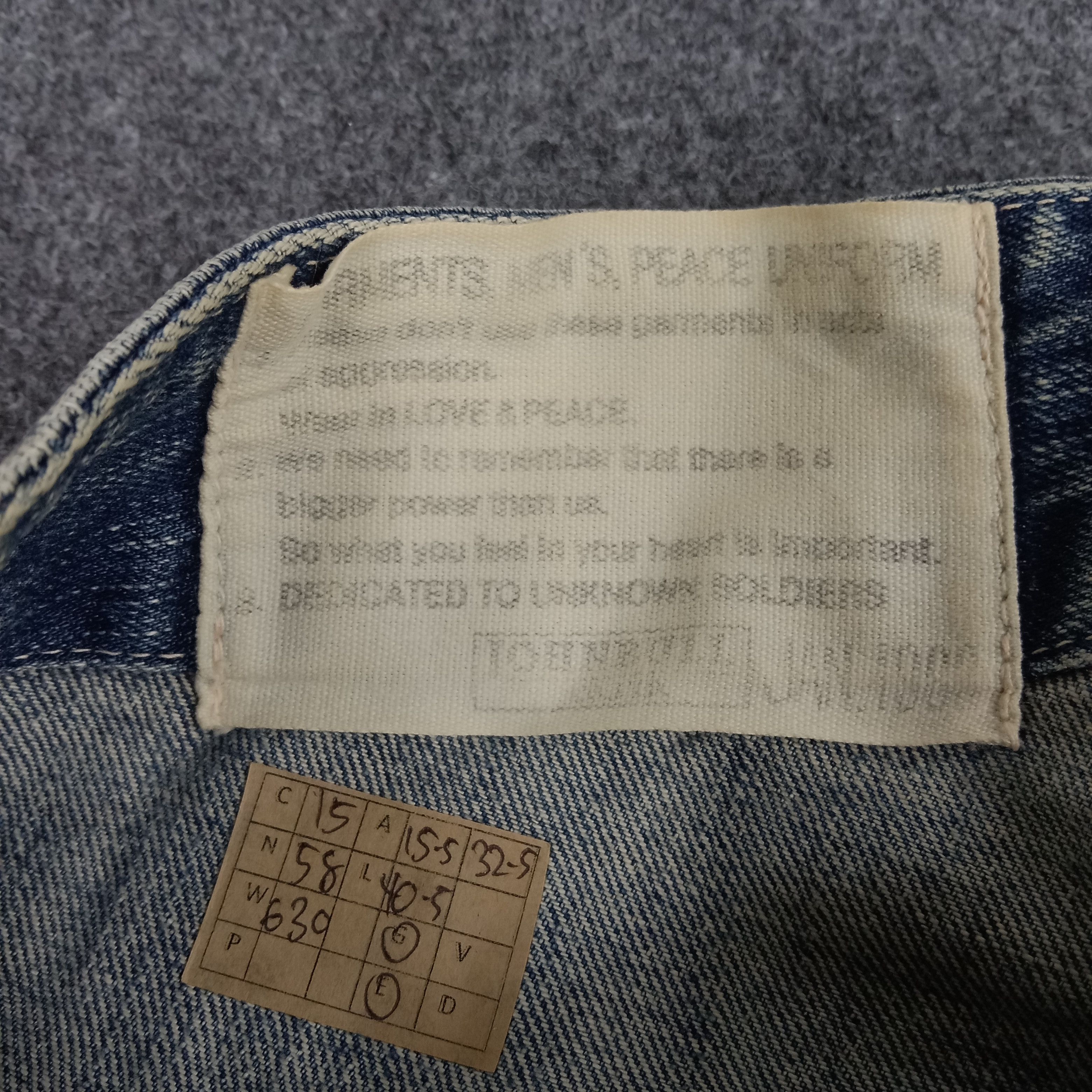 Garment Project Garment Men's Japanese Brand Cargo Denim Jeans Size US 31 - 15 Thumbnail