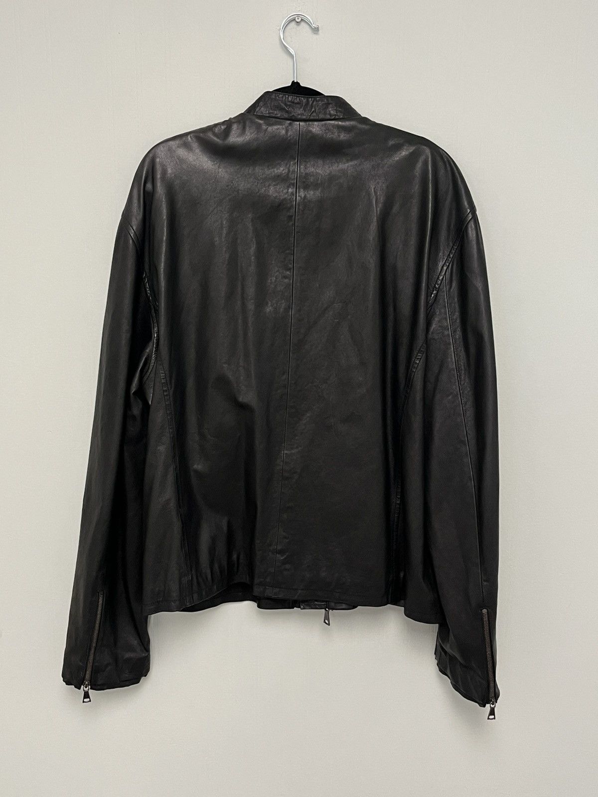 John Varvatos Limited edition leather biker jacket. Size 58x USA 48 XXL Size US XXL / EU 58 / 5 - 10 Thumbnail