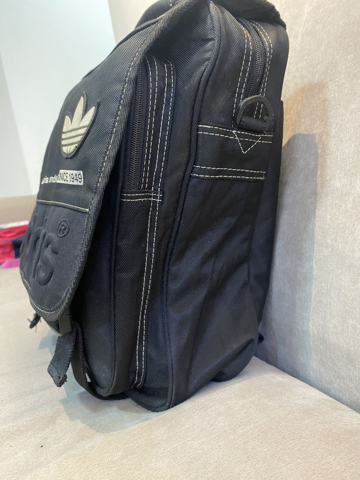 Adidas Vintage Adidas Ace Trefoil Backpack Bag Size ONE SIZE - 7 Thumbnail
