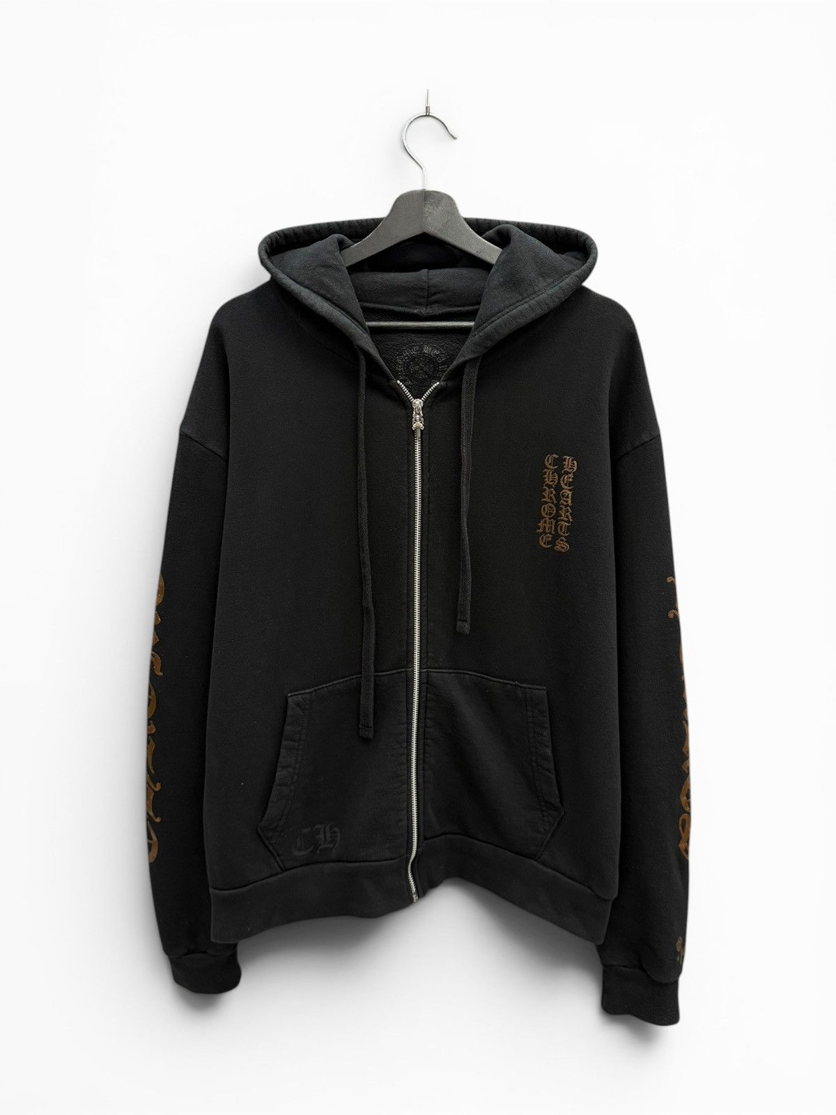 Chrome Hearts Chrome Hearts Brown Glitter Zip Up Hoodie Size US S / EU 44-46 / 1 - 1 Thumbnail