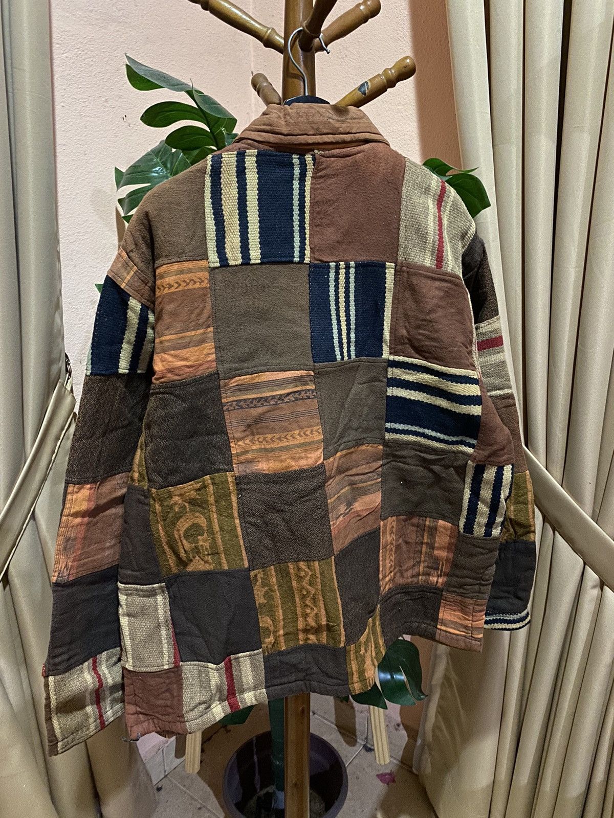 Other Patchwork Vintage Jacket by Anokhi, India-Made Cotton Coat Size US M / EU 48-50 / 2 - 7 Thumbnail