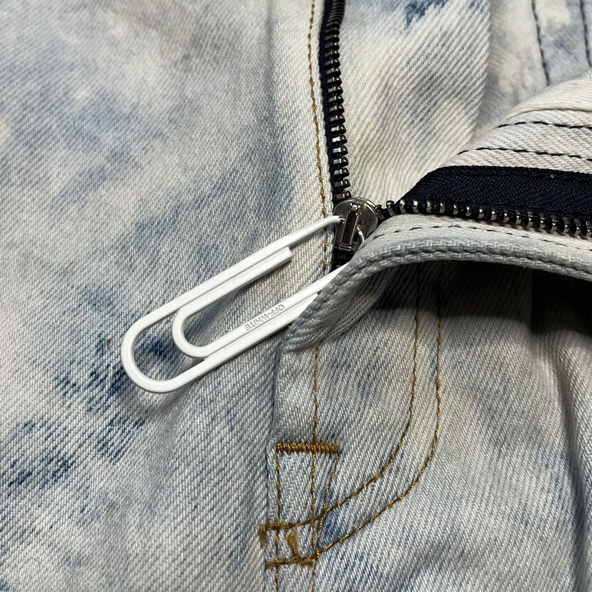 Off-White × Virgil Abloh RARE extreme bleach off white jeans Size US 34 / EU 50 - 4 Thumbnail