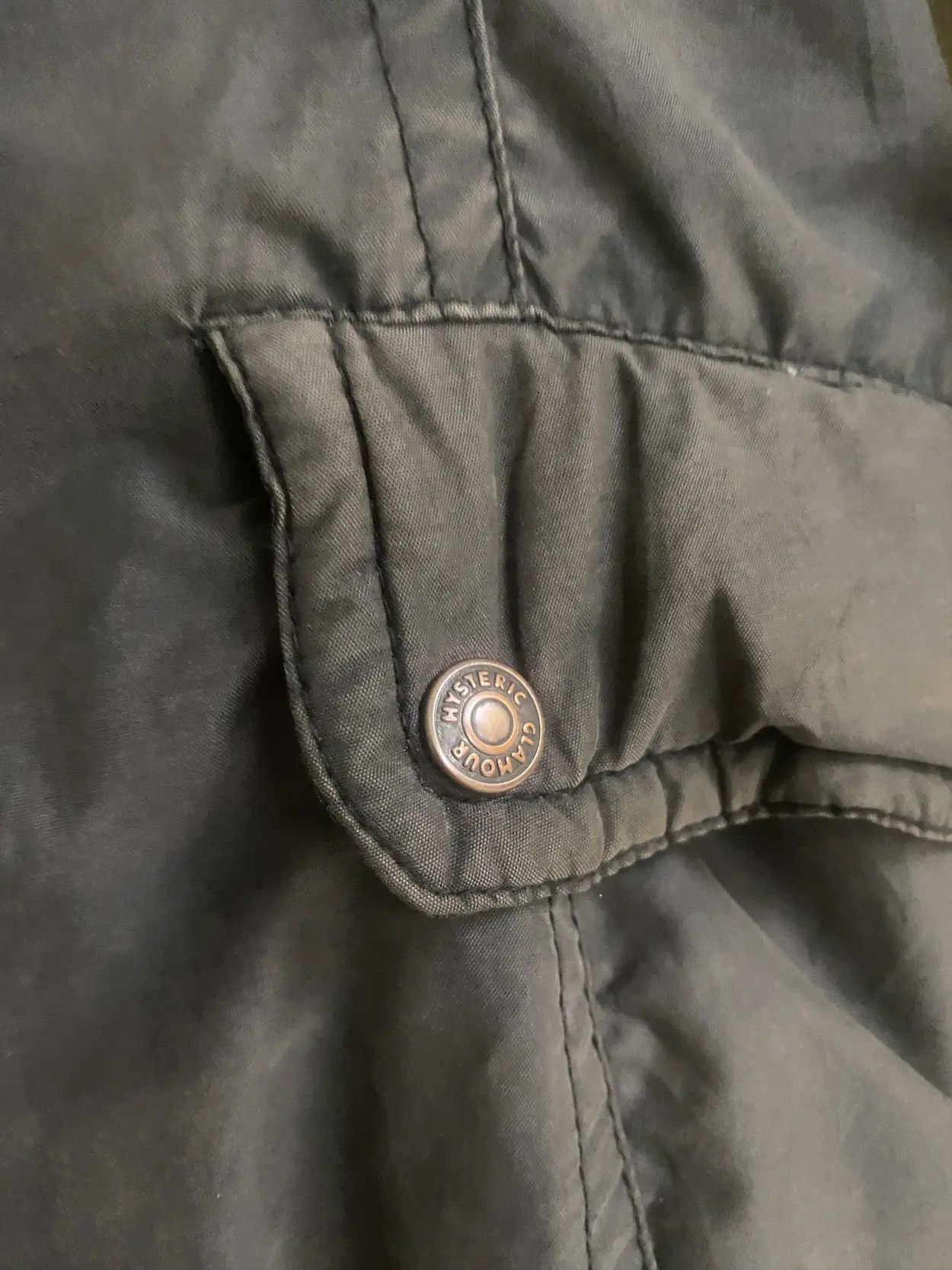 Hysteric Glamour Sun Faded Hysteric Glamour Fur Tactical Bomber Jacket Size US S / EU 44-46 / 1 - 4 Thumbnail