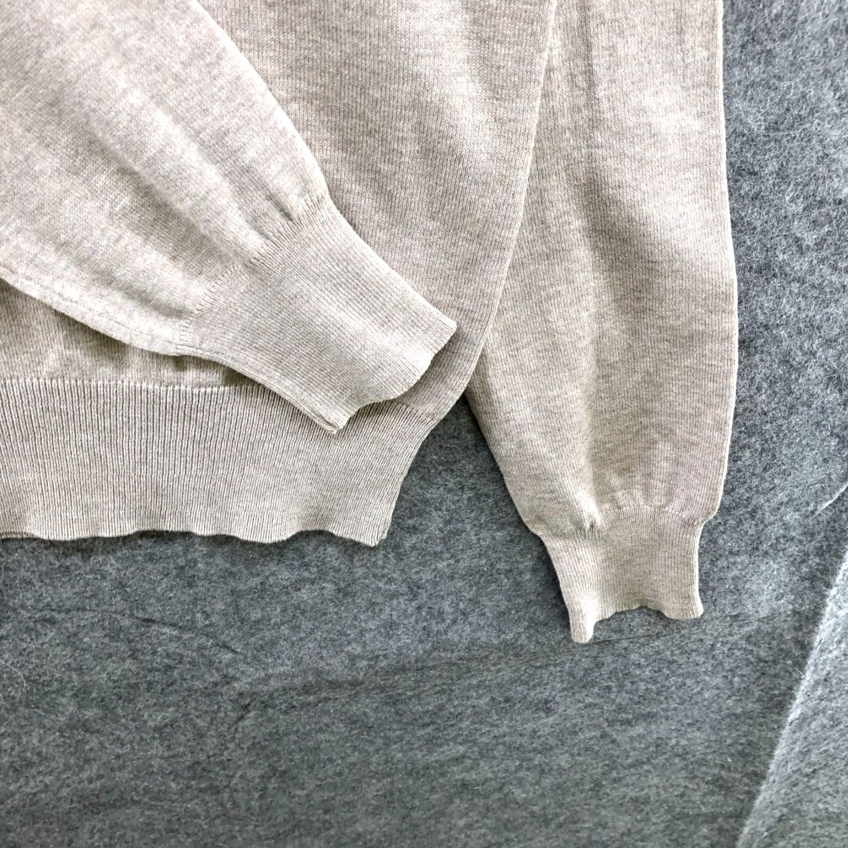 H&M VINTAGE H&M Women’s Sweater Turtleneck Pullover Knit Relaxed Fit S Beige Casual 90s Size S / US 4 / IT 40 - 6 Thumbnail