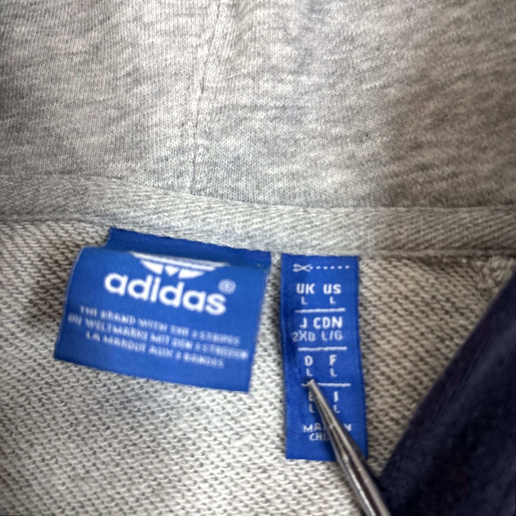 Adidas Adidas Hoodie L Men Gray Full Zip Real Salt Lake Soccer MLS Mens Size US L / EU 52-54 / 3 - 5 Thumbnail