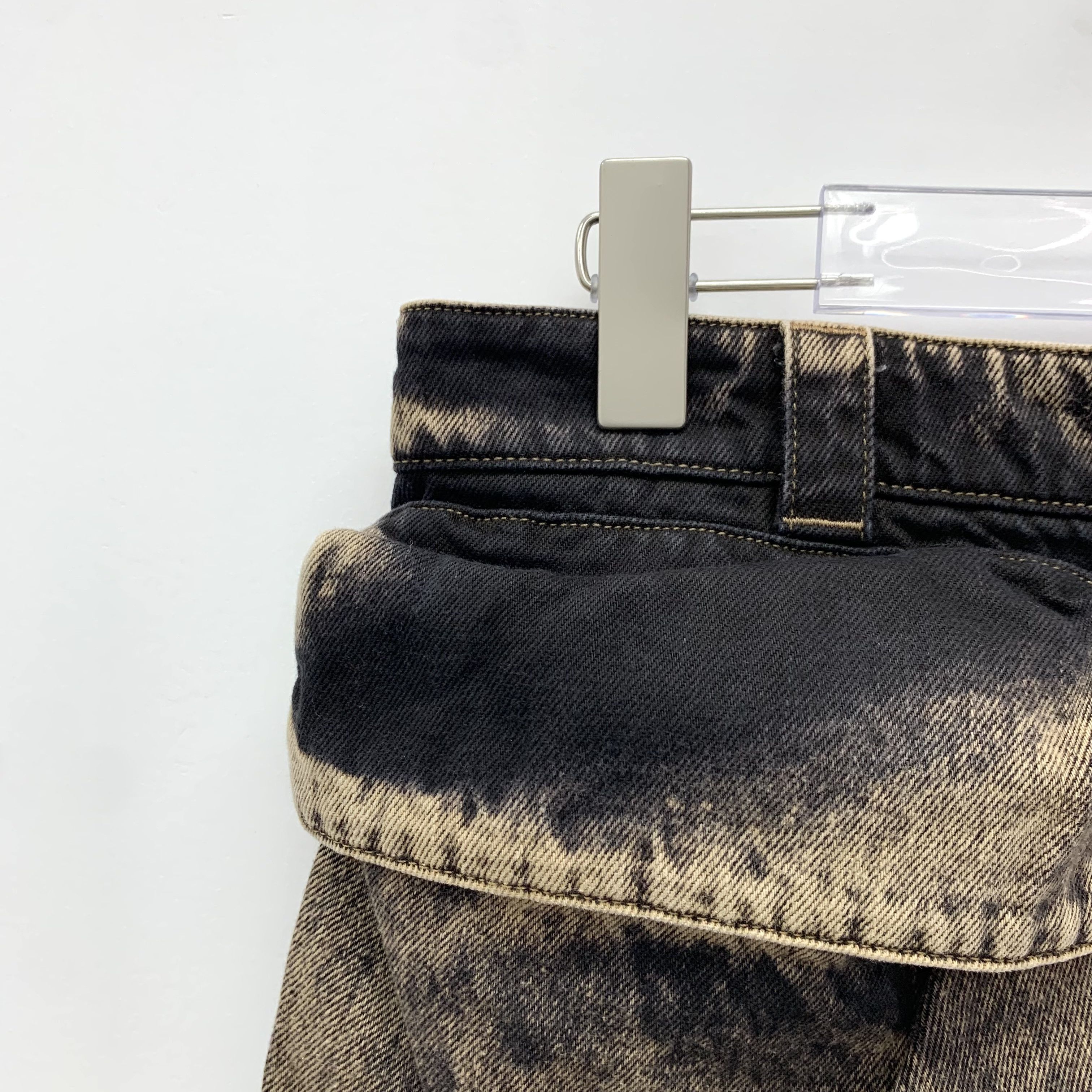 Miu Miu Miu Miu 22 Brown Logo-Embroidered Cotton Denim Skirt Size 26" / US 2 / IT 38 - 3 Thumbnail