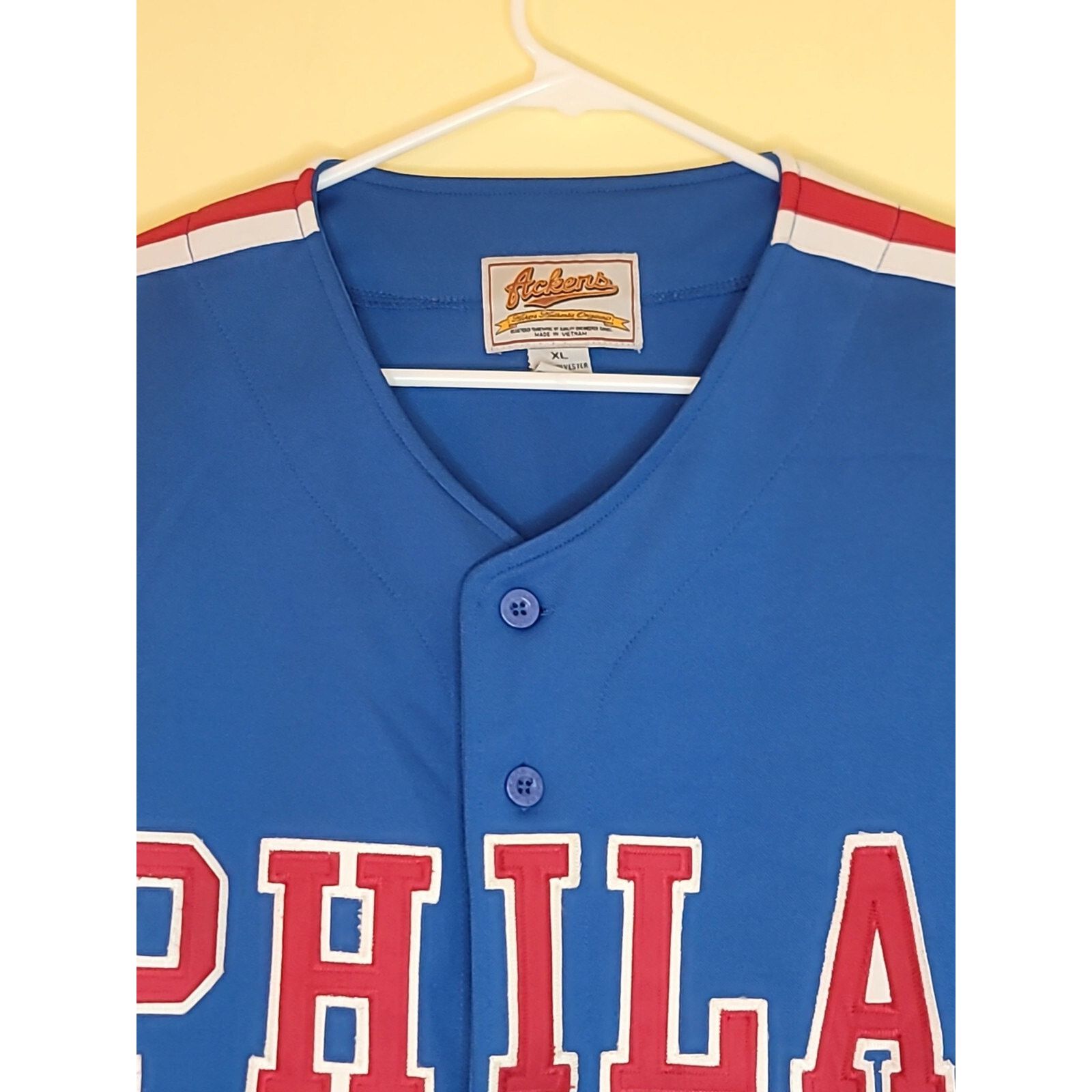 MLB PHILA. Size XL #20 Ackers JERSEY Philadelphia Phillies Size US XL / EU 56 / 4 - 6 Thumbnail