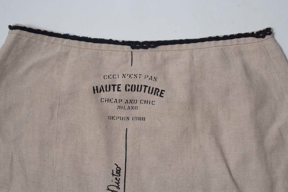 Moschino moschino cheap and chic vintage linen skirt Size 30" / US 8 / IT 44 - 6 Thumbnail