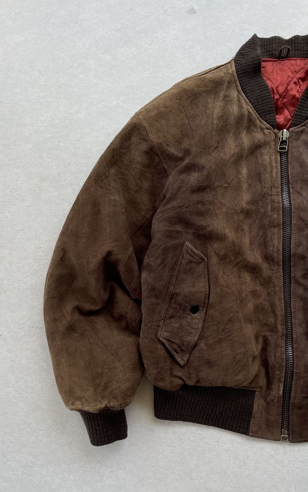 Japanese Brand 🔥 Milano Connection by Taka Q Goatskin Leather Bomber Jacket Size US L / EU 52-54 / 3 - 4 Thumbnail