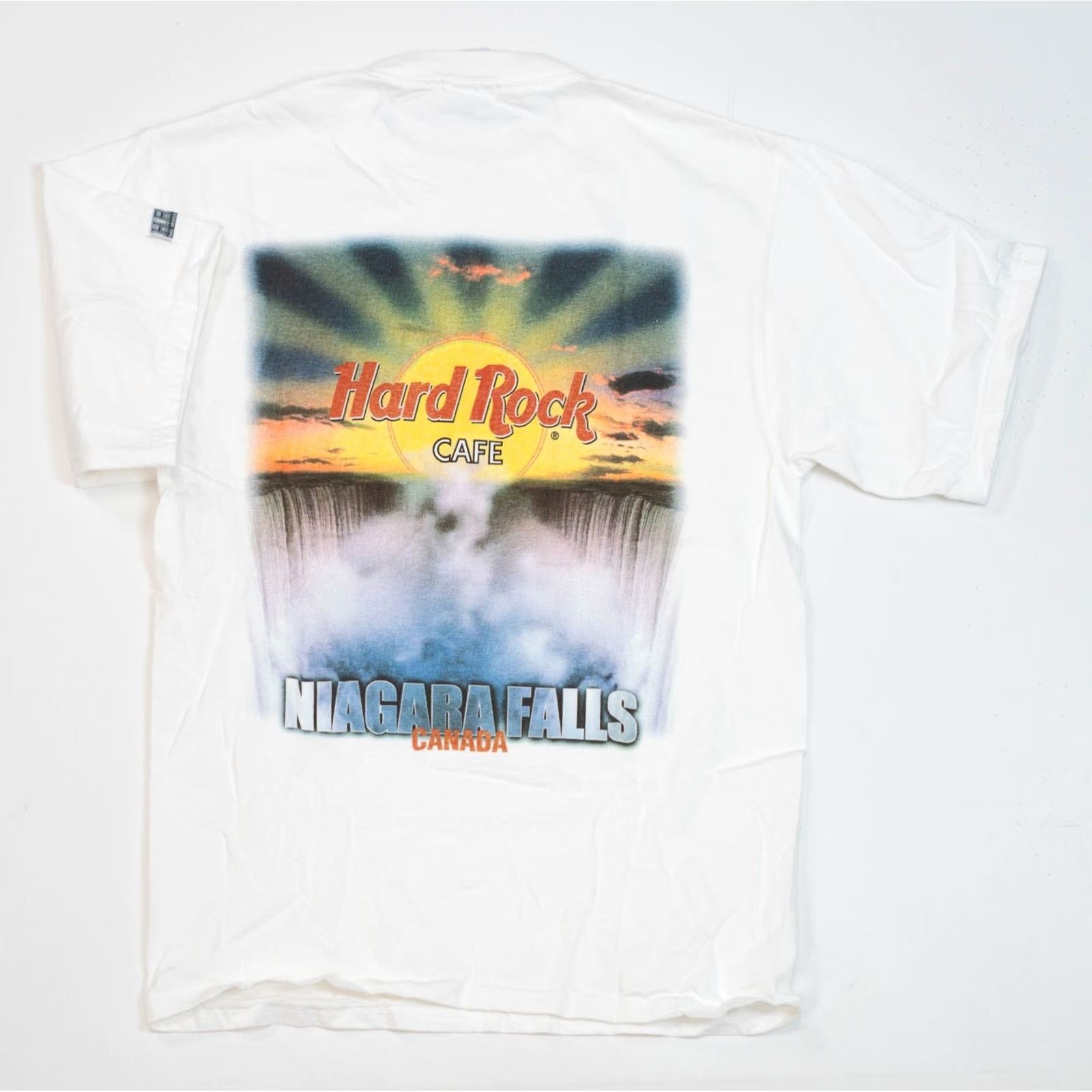 Hard Rock Cafe VINTAGE Hard Rock Cafe NIAGARA FALLS Canada T Shirt Medium VTG Maple Leaf Guitar Shirt Men M White 90s Rock Niagra Falls Canada Logo Vintage 1990s"} Size US M / EU 48-50 / 2 - 2 Thumbnail