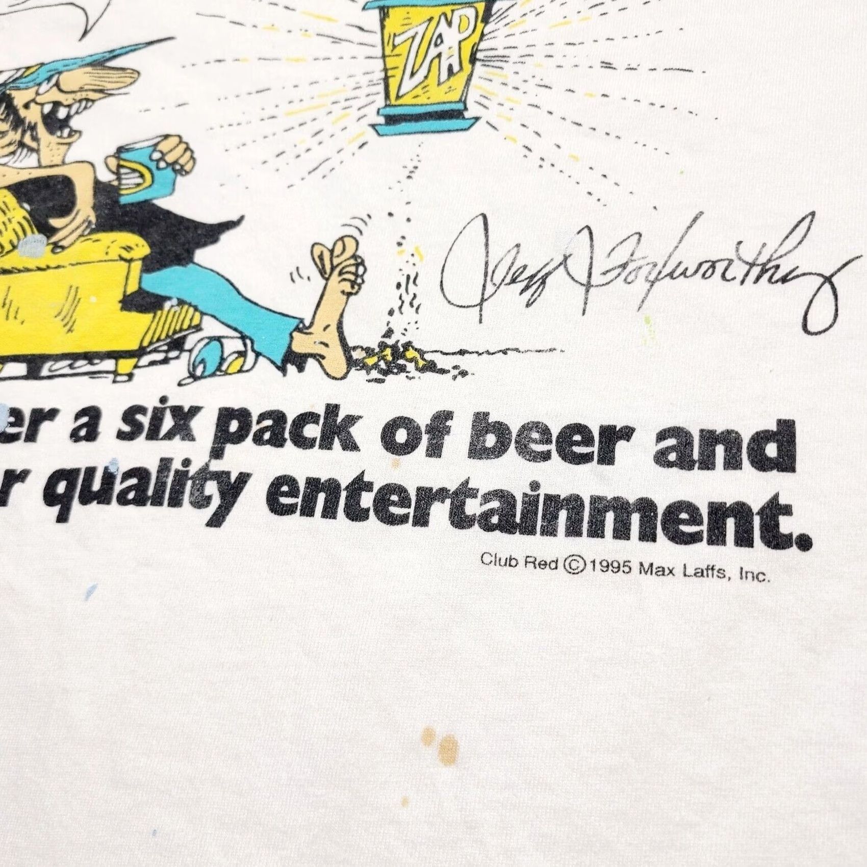 Vintage VINTAGE Jeff Foxworthy Club Red T-Shirt Size US XL / EU 56 / 4 - 3 Thumbnail