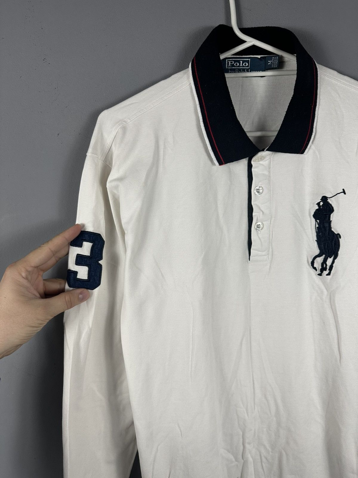 Ralph Lauren Vintage Polo Ralph Lauren Rugby Long Sleeve White Size US M / EU 48-50 / 2 - 3 Thumbnail