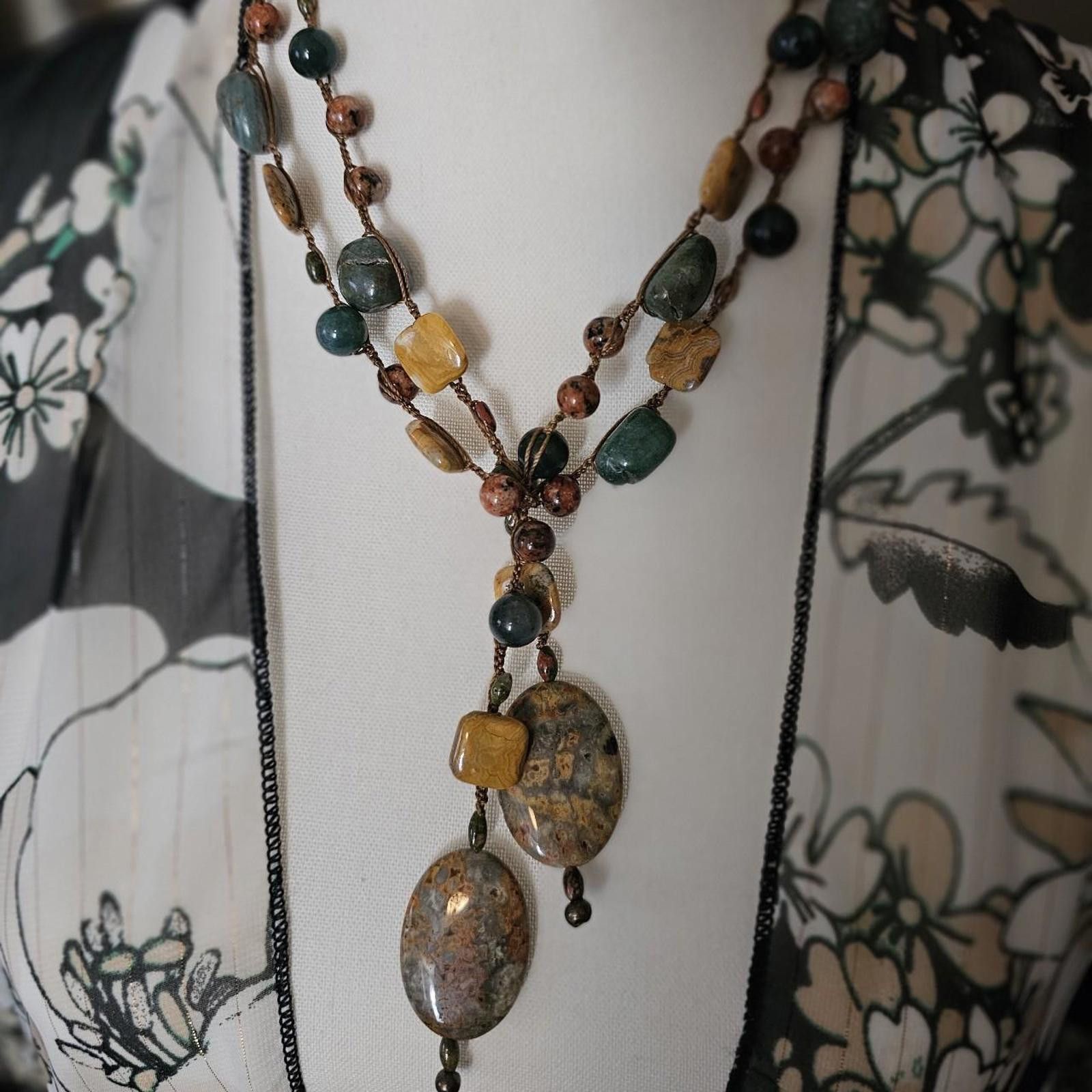 Designer Handmade Gemstone Necklace Size ONE SIZE - 1 Thumbnail