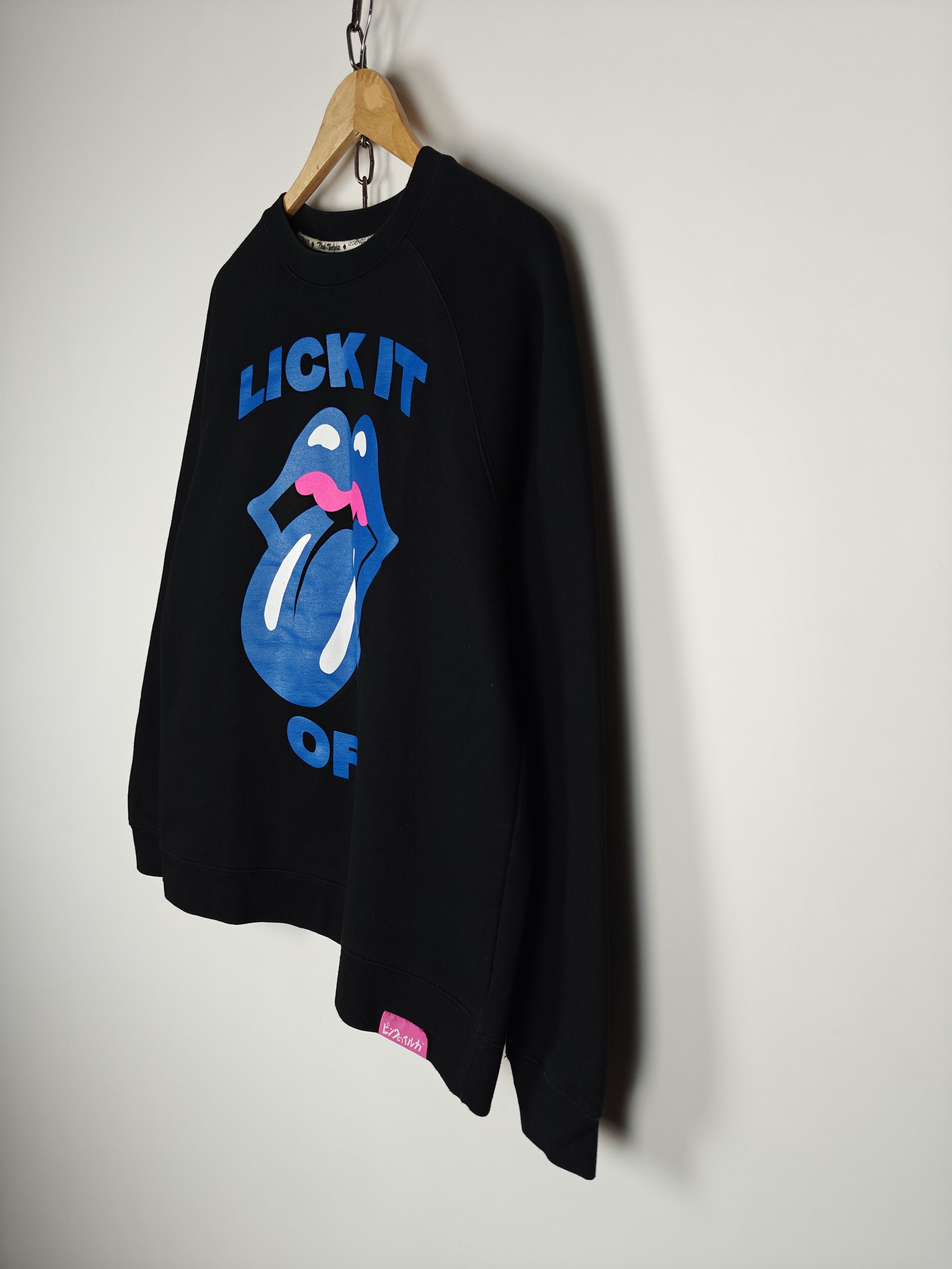 Pink Dolphin Pink Dolphin Sweatshirt Crewneck Lick It Black size M Size US M / EU 48-50 / 2 - 7 Thumbnail
