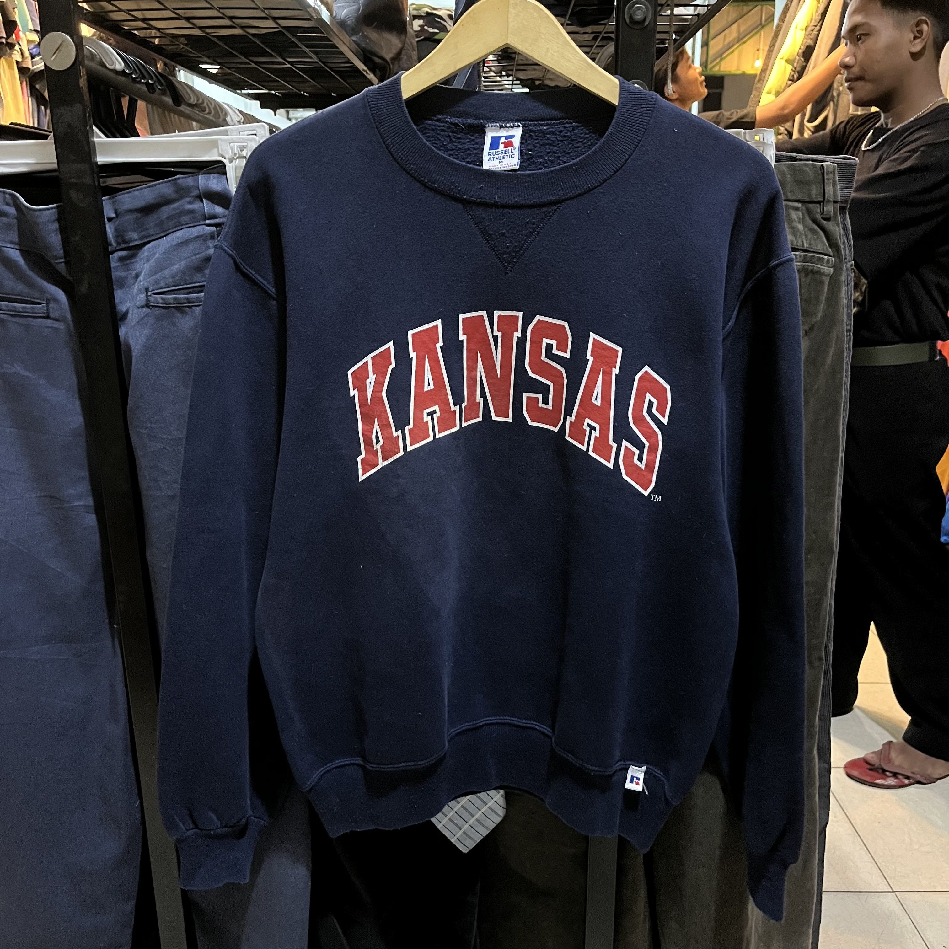 Russell Athletic × Vintage Vintage russell kansas sweter Size US M / EU 48-50 / 2 - 1 Thumbnail