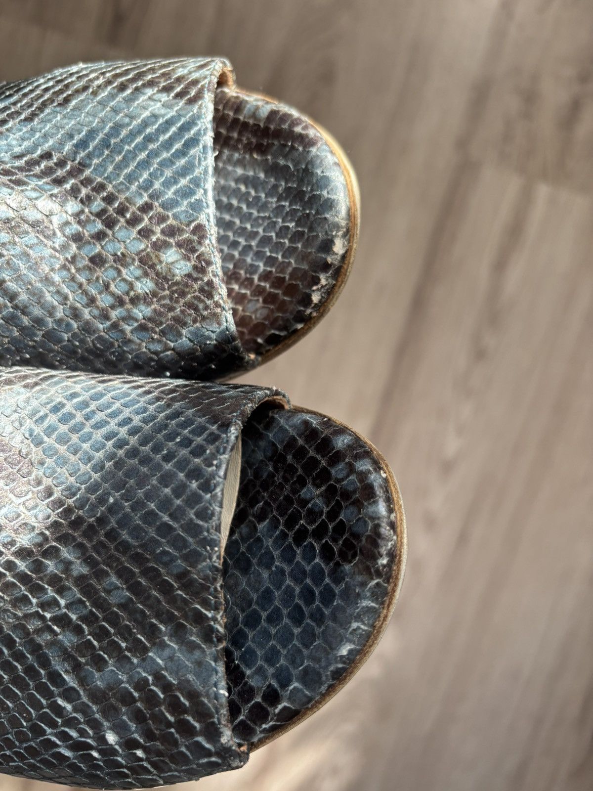 Maison Margiela Maison Martin Margiela Line 22 Snake Print Peep Toe Ankle Size US 8 / IT 38 - 4 Thumbnail