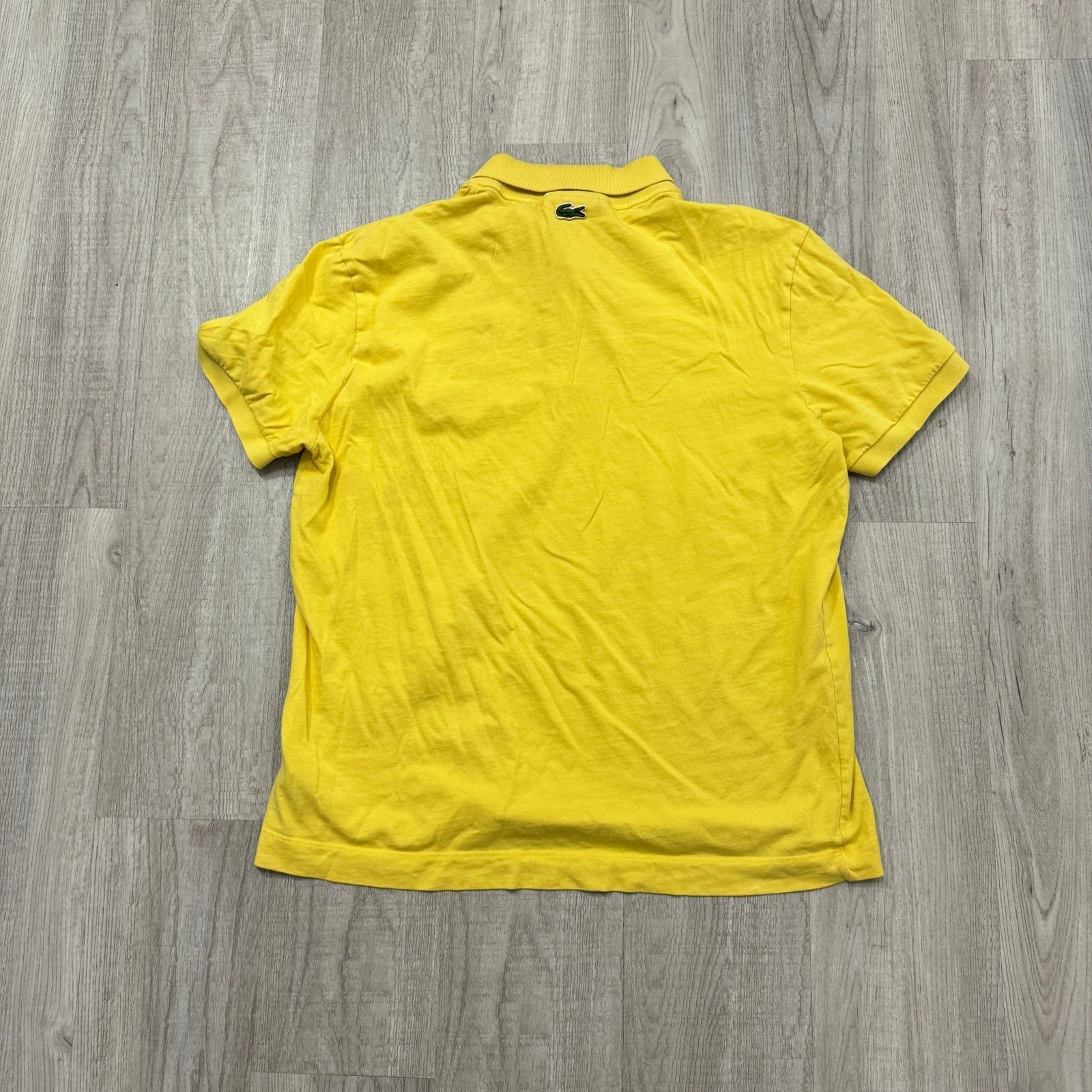 Lacoste Lacoste Polo Shirt Men's Large Yellow Regular Fit Alligator Size US L / EU 52-54 / 3 - 6 Thumbnail