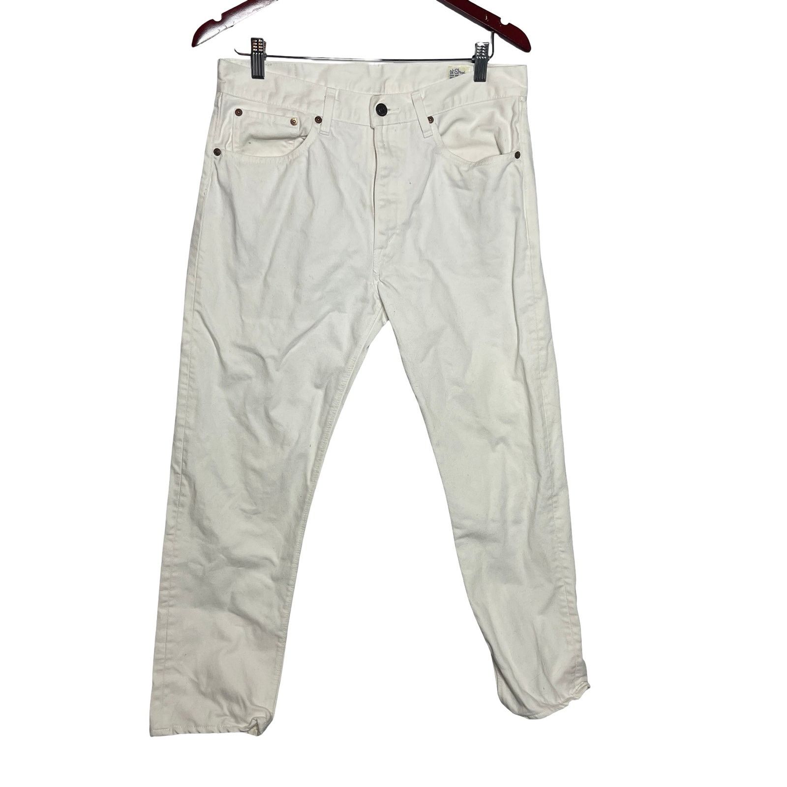 Orslow orSlow 107 Taper Cropped Japanese denim IVY DENIM WHITE 32 Size US 32 / EU 48 - 2 Thumbnail