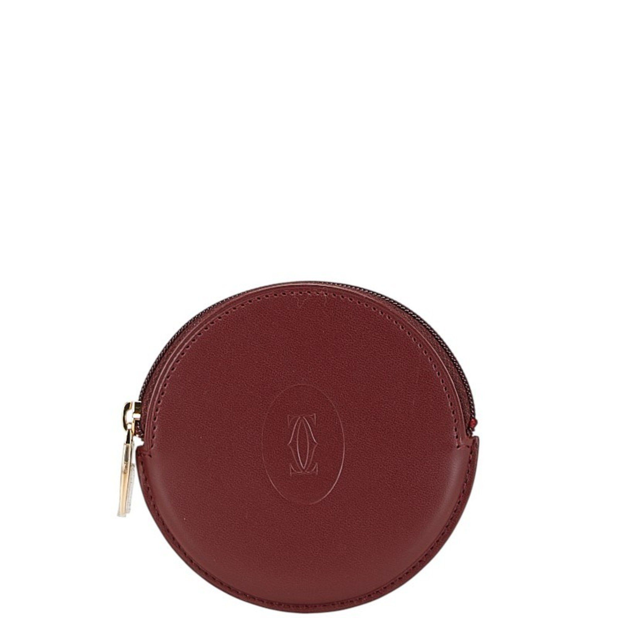 Cartier Cartier Must Line Coin Case, Purse, Wine Red, Leather, Women's, CARTIER Size ONE SIZE - 1 Thumbnail