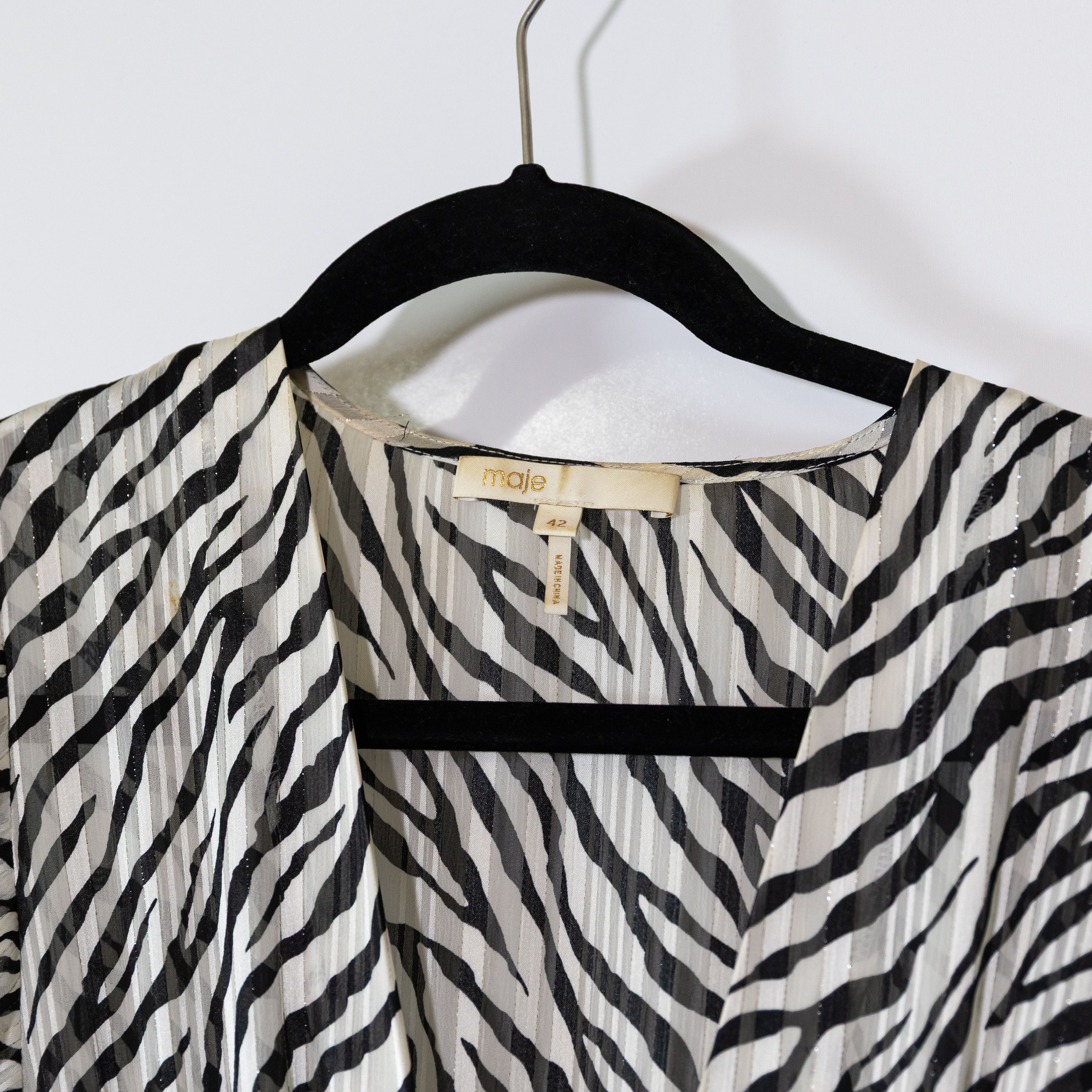 Maje Maje Rachel Smocked Waist Flutter half Size XL / US 12-14 / IT 48-50 - 2 Thumbnail