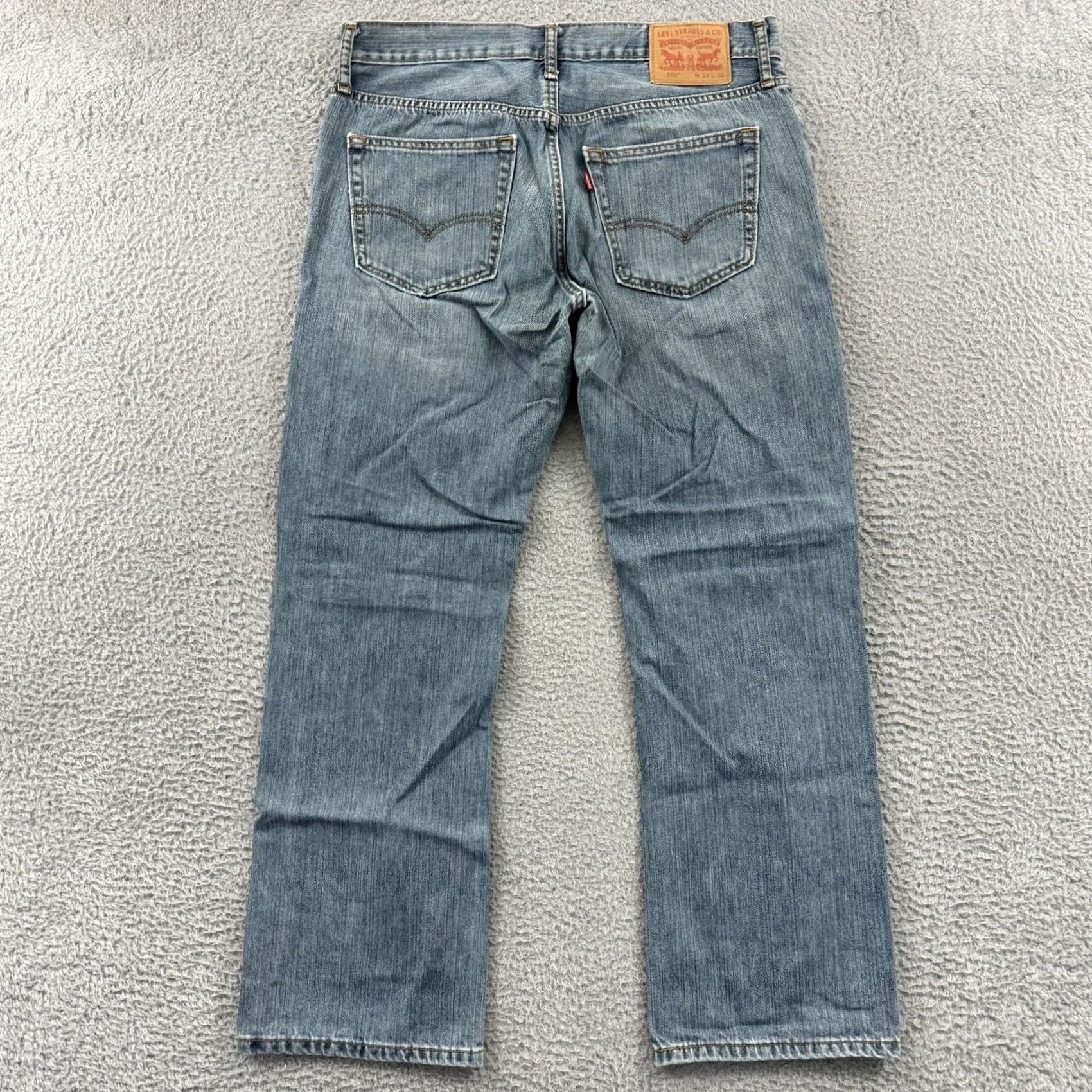 Levi's VINTAGE Levi’s 559 Jeans Mens 33x30 Gray Loose Straight Bootcut Baggy Outdoor Cargo Pocket 501 Levi's 500 Series Mens Jeans Size US 33 - 5 Thumbnail