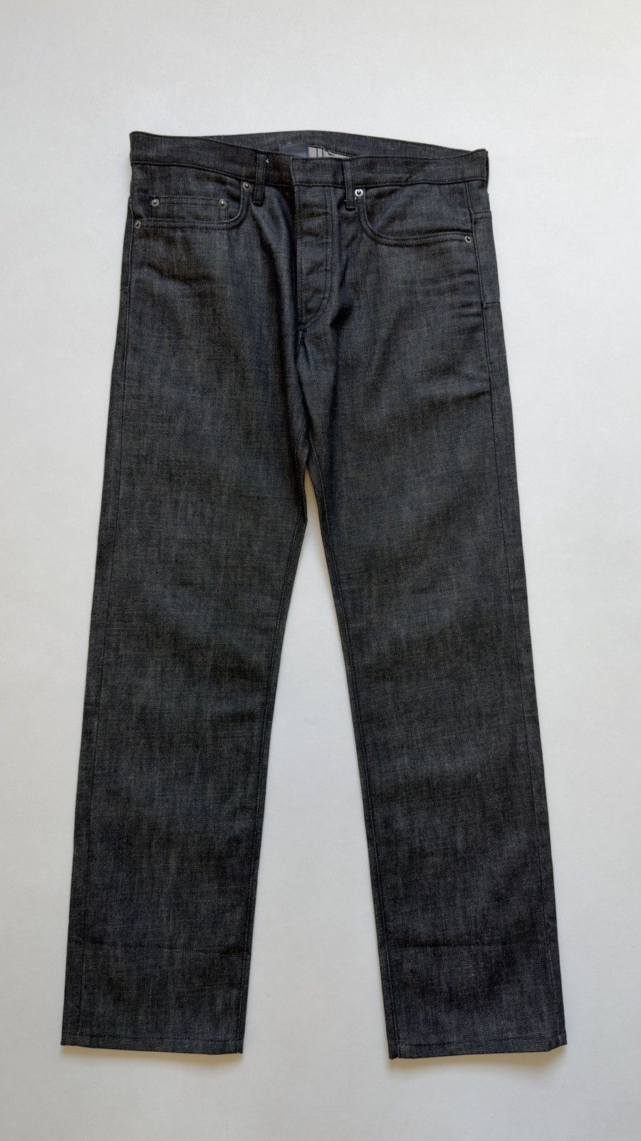 Dior 19cm MIJ Black Raw Denim Jeans Size US 32 / EU 48 - 2 Thumbnail