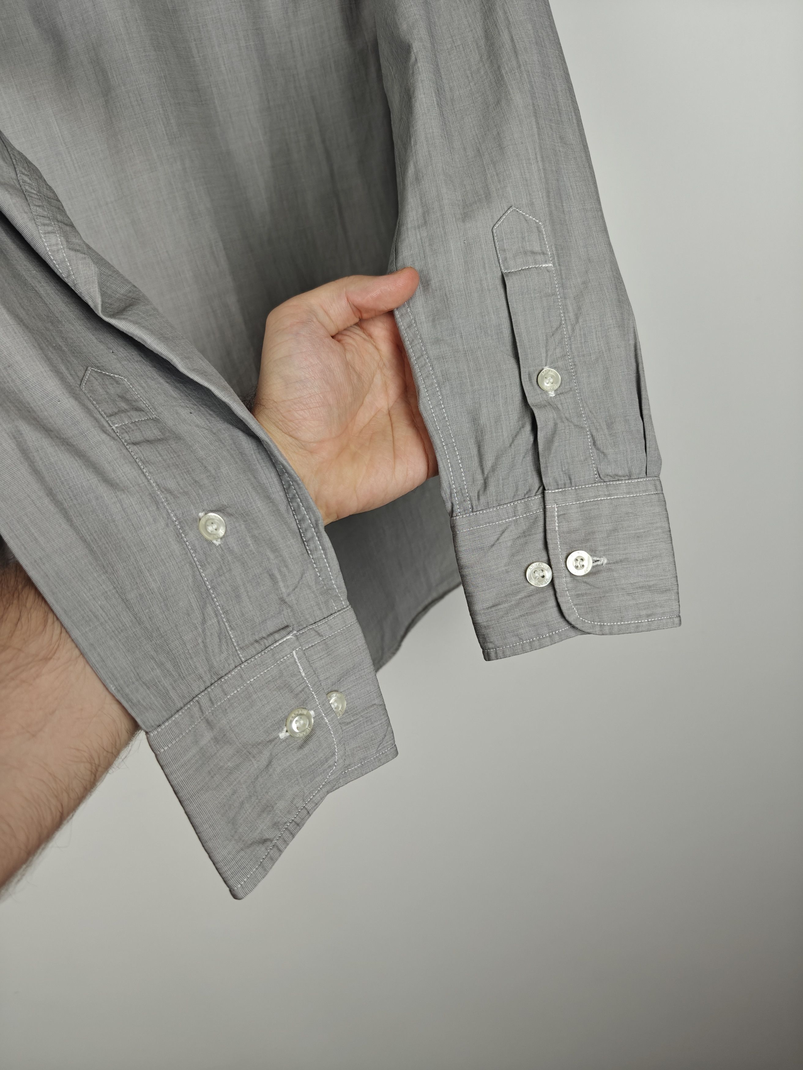 Armani Armani Jeans Shirt Collared Italian Fabric Gray size L Size US L / EU 52-54 / 3 - 8 Thumbnail
