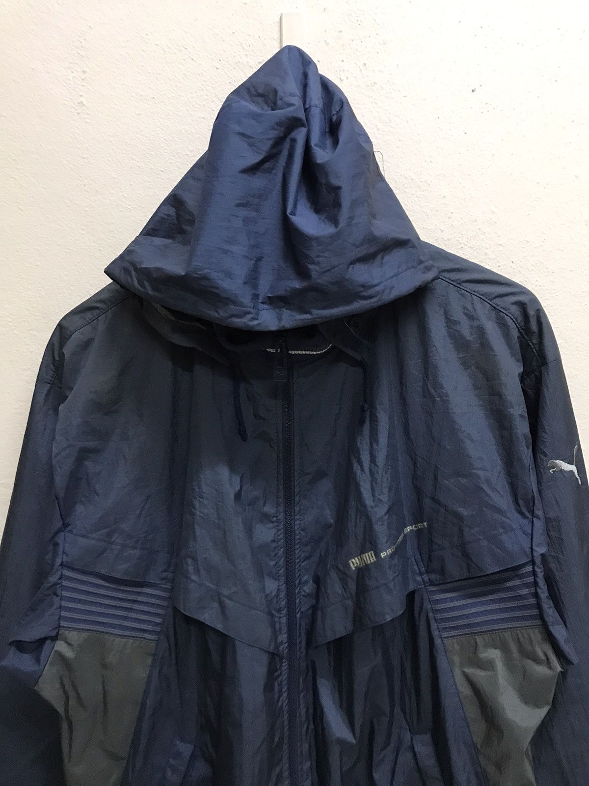 Puma × Vintage Vintage Puma Pro-Tech Sport Windbreaker Jacket Hoodie Size US L / EU 52-54 / 3 - 4 Thumbnail