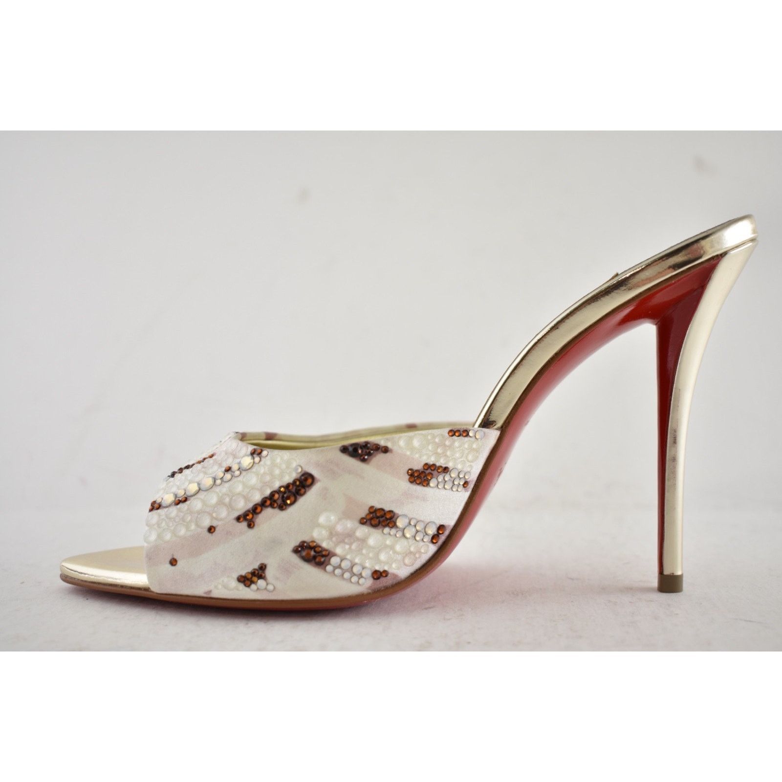 Christian Louboutin Christian Louboutin Miss Z Mule Gaagal Strass 100 Pump 40 Size US 10 / IT 40 - 18 Thumbnail
