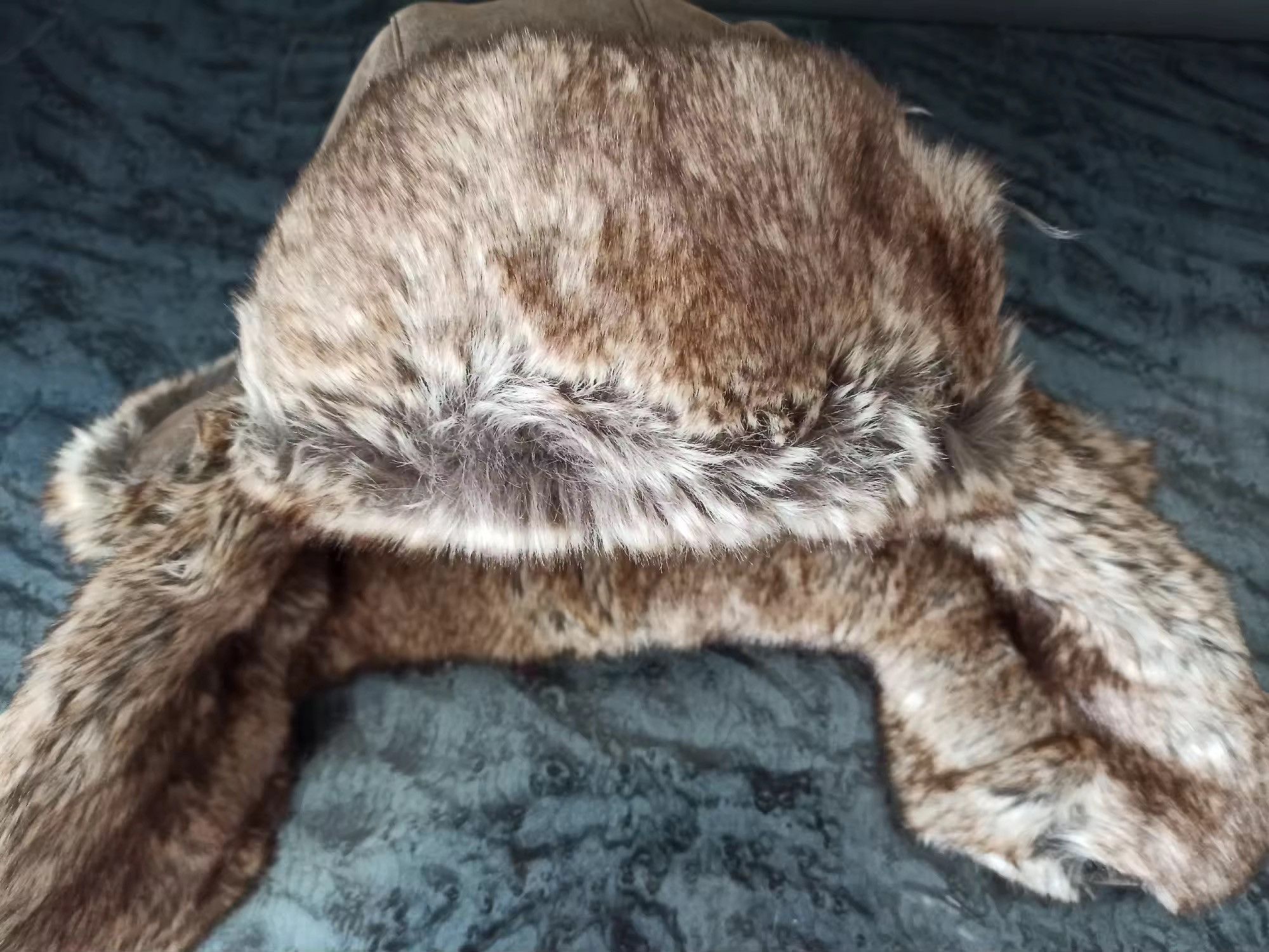 Japanese Brand Pu Leather Faux Fur Earflap Bomber Hat Size ONE SIZE - 9 Thumbnail