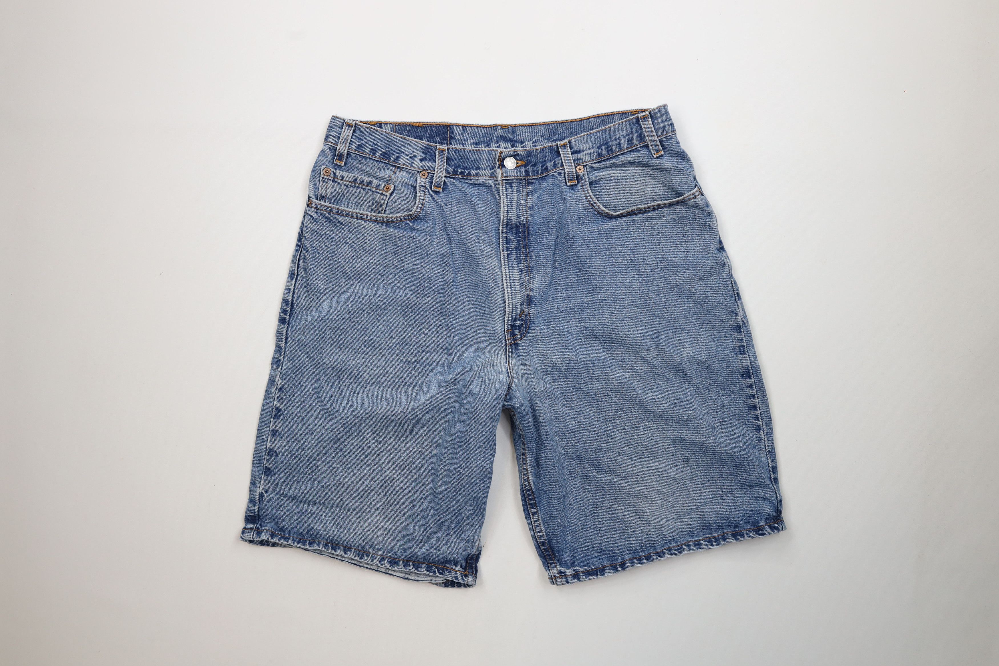 Levi's Vintage Y2K 2000 Levis 569 Fit Denim Jeans Shorts Jorts USA Size US 38 / EU 54 - 1 Thumbnail