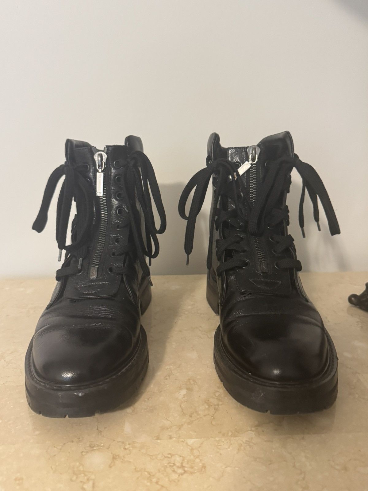 Saint Laurent Paris Saint Laurent Leather William Military Combat Boots Size US 10 / EU 43 - 2 Thumbnail