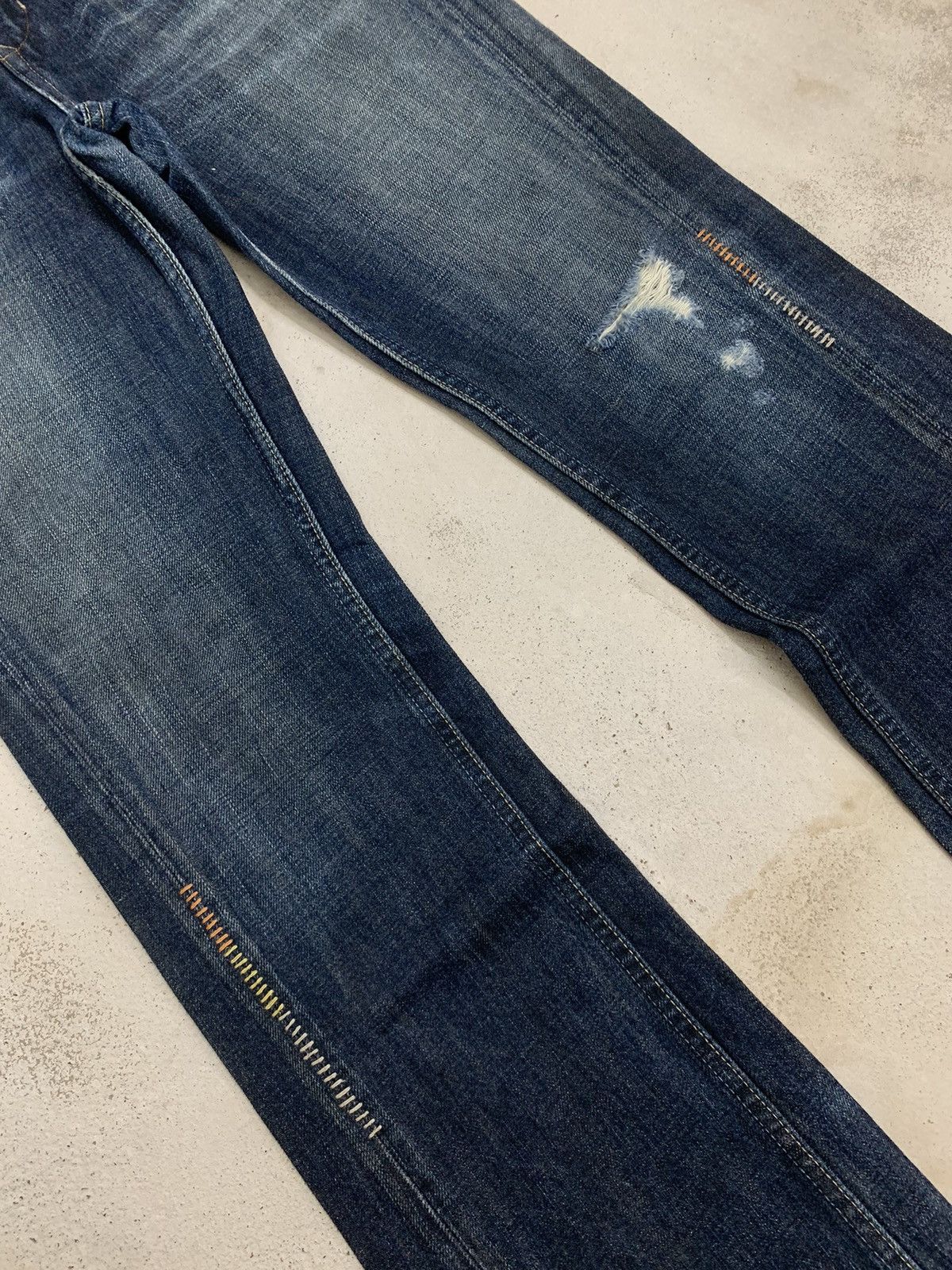 20471120 × Japanese Brand Sweet Camel Flare Kapital Style Whisker Distressed Denim Size US 28 / EU 44 - 4 Thumbnail