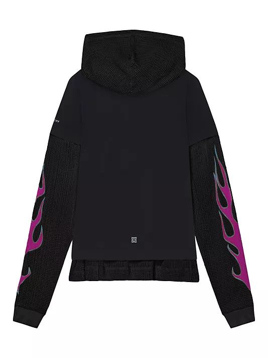 Givenchy o1w1db10325 Mesh Hoodie Shirt in Black/Pink Size US L / EU 52-54 / 3 - 3 Thumbnail