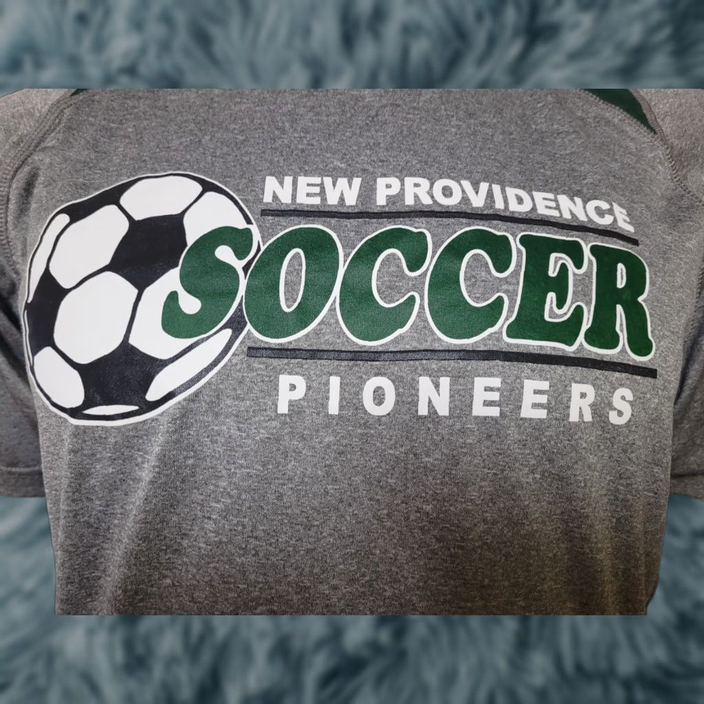 Vintage New Providence NJ High School Pioneers Soccer Performance Jersey T Shirt Medium Size US M / EU 48-50 / 2 - 1 Thumbnail