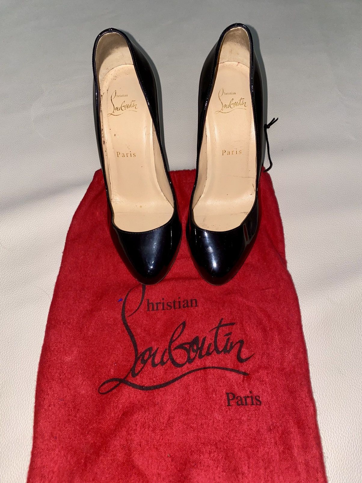 Christian Louboutin Heels in Black, Women's (Size 6.5)