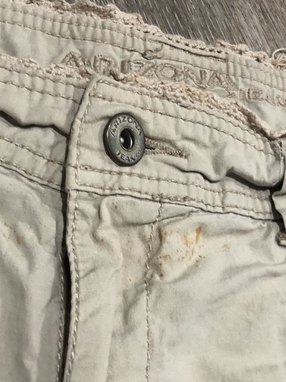 Arizona Jean Co. × Vintage Y2K Arizona Jeans Cargo Shorts Size 36" / US 14 / IT 50 - 3 Thumbnail
