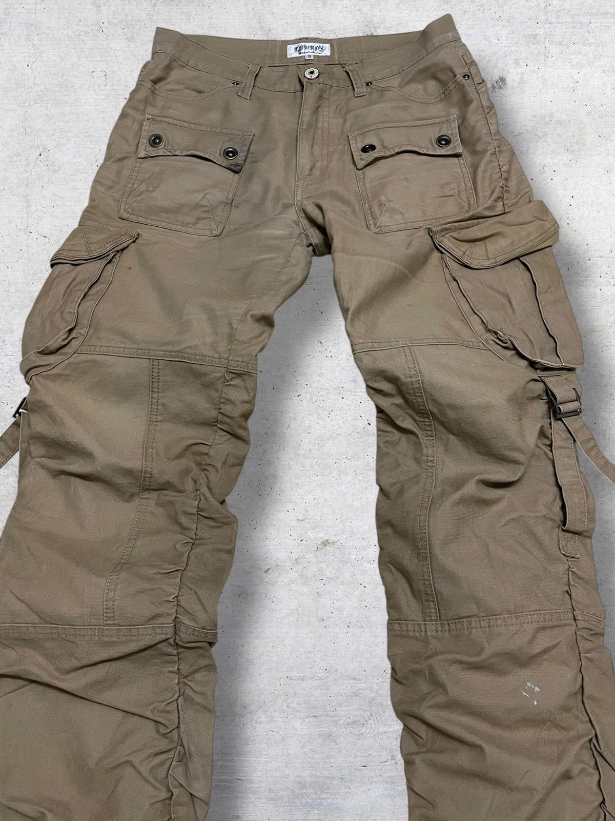 LOWBOX VINTAGE LOWBOX JAPAN DESIGNER 90S ARCHIVE BONDAGE PUNK PANT Size US 31 - 4 Thumbnail