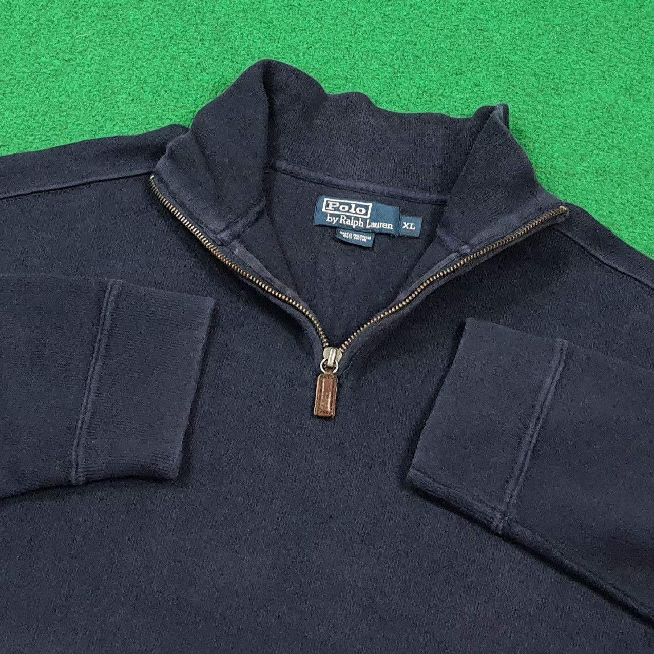 Polo Ralph Lauren Vintage Polo Ralph Lauren Quarter Zip Sweatshirt C288N24 Size US XL / EU 56 / 4 - 4 Thumbnail